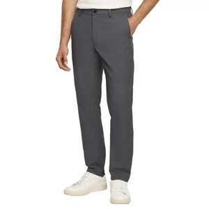 BANANA REPUBLIC Commuter Flex Pants 32x30 Gray Travel Tech Performance Work NWT